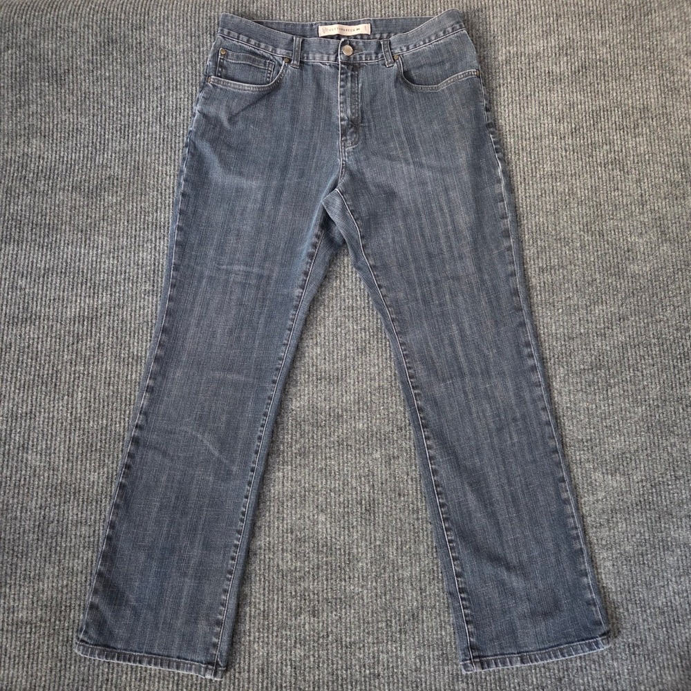 Cutter Buck Mens Dark Wash Bootcut Jeans Size 35x32